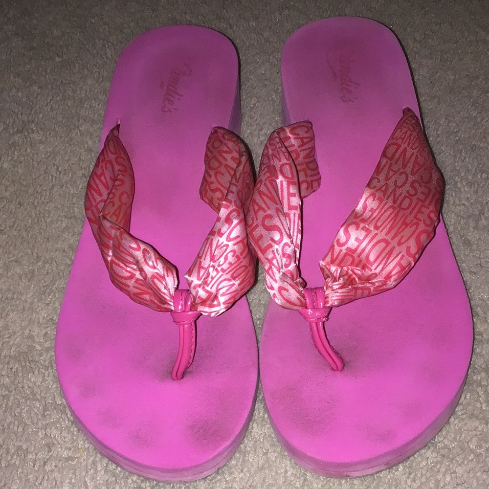 Candies wedge flip flops sandals